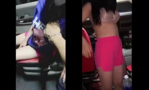 Dừng xe ven đường phệt sung sướng